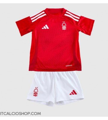 Nottingham Forest Prima Maglia Bambino 2024-25 Manica Corta (+ Pantaloni corti)